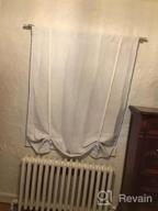 img 1 attached to Room Darkening Linen Textured Tie-Up Balloon Curtain For Small Windows - Thermal Insulated - 31X47 Inch - Beige review by Bhanu Hays