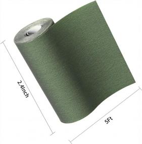 img 3 attached to Зеленые нейлоновые термоклейкие нашивки, водонепроницаемая и прочная клейкая лента для джинсов, палаток и многого другого - невидимая тканевая нашивка размером 2,4 x 60 дюймов