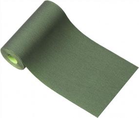 img 4 attached to Green Nylon Iron-On Patches, Waterproof And Tenacious Adherence Tape For Jeans, Tents, And More - 2.4” X 60” Invisible Fabric Patch