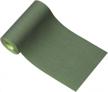 green nylon iron-on patches, waterproof and tenacious adherence tape for jeans, tents, and more - 2.4” x 60” invisible fabric patch logo