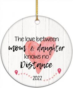 img 2 attached to Long Distance Mom & Daughter Gifts 2022: Show Your Love With Christmas Ornament And Tag - 2.75 Inch From VILIGHT