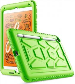 img 4 attached to Poetic TurtleSkin Series IPad Mini 5 (2019) Case - Corner/Bumper Protection & Bottom Air Vents - Green