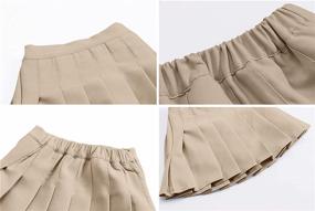 img 2 attached to 👗 Skirts & Skorts: Skater Pleated Skirts for Girls' School Uniform Clothing