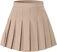 👗 skirts & skorts: skater pleated skirts for girls' school uniform clothing logo