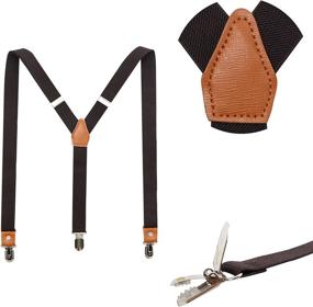 img 3 attached to 🍾 Champagne Men's Accessories: JAIFEI Pre-Tied Bowtie & Suspenders Bundle