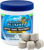 🚽 1 year supply enzyme tablets for septic tank treatment - organic plumber septic treatment tablets - 12 easy to use tablets logo