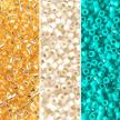 delica seed beads combo: size 11/0, sandy beaches collection - db42, db793, db1451, 3 tubes, 7.2 grams each logo