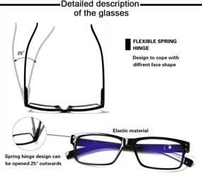 img 2 attached to Защитите свои глаза с помощью очков для чтения NORPERWIS, блокирующих синий свет — легкие и качественные очки для мужчин и женщин