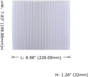 img 3 attached to 🚗 POTAUTO MAP 1040W (CF10743) High Performance Car Cabin Air Filter Replacement for Multiple Car Brands