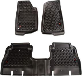 img 4 attached to Rugged Ridge 12987.05 Front/Rear Floor Liner, Black, for 2018-2020 Jeep Wrangler JL 4 Door