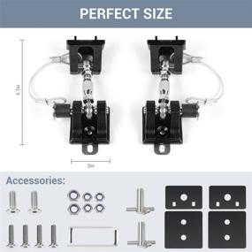 img 1 attached to CheroCar For Jeep Stainless Steel Locking Hood Latch Catch Kit For 1997-2006 Jeep Wrangler TJ (Black With Lock)