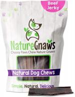 nature gnaws premium large beef gullet sticks - 10 пакет вкусных жевательных конфет без сыромятной кожи логотип