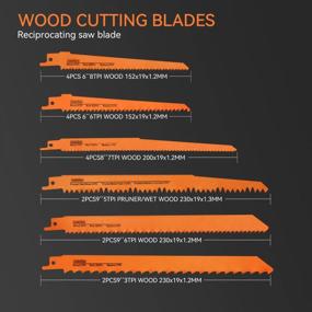 img 3 attached to 28-Piece Reciprocating Saw Blades Set For Wood And Metal Cutting - Luckyway Sawzall And Pruner Saw Blades Set