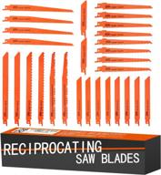 28-piece reciprocating saw blades set for wood and metal cutting - luckyway sawzall and pruner saw blades set logo