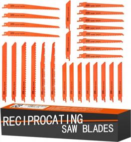 img 4 attached to 28-Piece Reciprocating Saw Blades Set For Wood And Metal Cutting - Luckyway Sawzall And Pruner Saw Blades Set