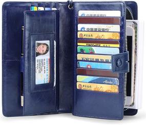 img 1 attached to Huztencor Blocking Organizer Passport Checkbook Women's Handbags & Wallets ~ Wallets