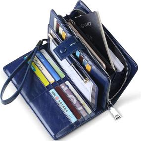 img 3 attached to Huztencor Blocking Organizer Passport Checkbook Women's Handbags & Wallets ~ Wallets