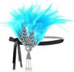 radtengle 1920s flapper headband great gatsby themed rhinestone crystal pearl wedding hair accessories headpiece logo