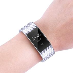 img 1 attached to 10 упаковок спортивных ремешков, совместимых с ремешками Fitbit Charge 2