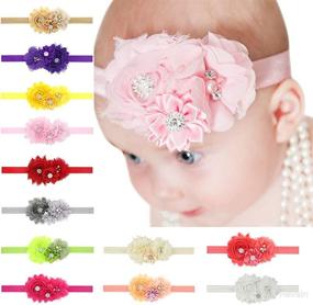 img 1 attached to 👶 Lovely Baby Girl Headbands with Rhinestone Flower Princess Design - LD DRESS (28)