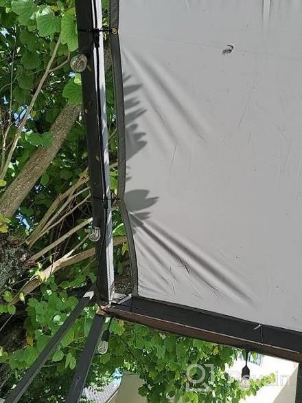 img 1 attached to TANG By Sunshades Depot 9'X13' Waterproof Rectangle Sun Shade Sail 260 GSM Beige Straight Edge Canopy With Grommet UV Block Shade Fabric Pergola Cover Awning Customize Available review by Mdl Thurston