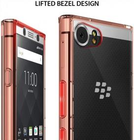 img 2 attached to Keep Your BlackBerry KEYone Safe With Ringke Fusion Clear Case - Rose Gold Crystal