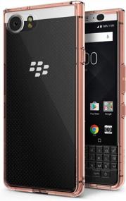 img 4 attached to Keep Your BlackBerry KEYone Safe With Ringke Fusion Clear Case - Rose Gold Crystal