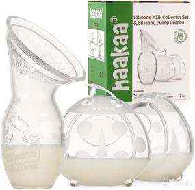 img 4 attached to 🤱 Haakaa Silicone Breast Pump 100ml & Ladybugs Silicone Breast Milk Collector 75ml Combo - Silicone Breast Milk Catcher, Breast Shells & Nipple Therapy - Essential for Breastfeeding