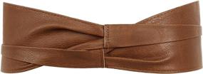 img 2 attached to Womens Bowknot Leather 🎀 Cinch Belt: Stylish Accessory for Women