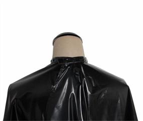 img 1 attached to SMARTHAIR Professional Salon Cape Polyester Haircut Apron Shampoo & Chemical Resistant Haircut Cape,54”X62”,Black,C007013C-B