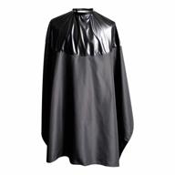 smarthair professional salon cape polyester haircut apron shampoo & chemical resistant haircut cape,54”x62”,black,c007013c-b logo