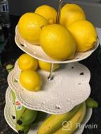 img 1 attached to Elegant 3-Tier Porcelain Cake Stand - Perfect For Tea Parties, Baby Showers & Weddings! review by Chris Litton