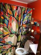 img 1 attached to Beddinginn Colorful Trees Of Life Shower Curtain Fabric，Heavy Duty, Waterproof Shower Curtains Modern For Bathroom Decor With 12Pcs Hooks(Tree Of Life，72*84 Inches) review by Sean Chambers