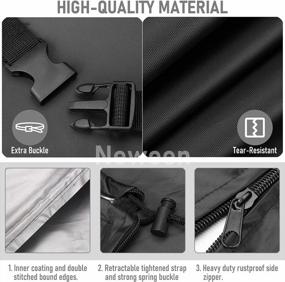 img 2 attached to Neween Patio Umbrella Cover Водонепроницаемый наружный анти-УФ консольный смещенный зонтик, пригодный для зонтика от 9 футов до 13 футов, банановый зонтик с застежкой-молнией и стержнем