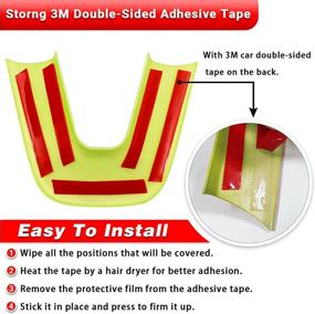 img 2 attached to Durable Green ABS Steering Wheel Cover Trim for Dodge Durango, Charger, Challenger & Jeep Grand Cherokee SRT8 - 4 Pcs (2014-2019, 2015-2020)