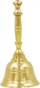 img 3 attached to Solid Brass Hand Bell By Shubhkart - Perfect For Weddings, Events, Alarm & More!