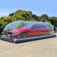 protect your car anywhere with sewinfla portable inflatable car cover and garage logo
