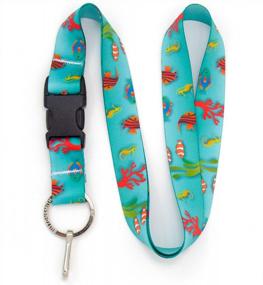 img 4 attached to Tropical Fish Premium Lanyard With Buckle And Flat Ring By Buttonsmith - Made In USA For Enhanced SEO