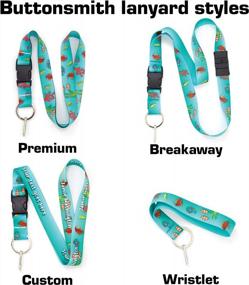 img 3 attached to Tropical Fish Premium Lanyard With Buckle And Flat Ring By Buttonsmith - Made In USA For Enhanced SEO