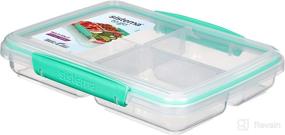 img 4 attached to 🍱 Convenient and Versatile: Sistema To Go Multi Split Food Storage Container for Busy Lifestyles - 820ml