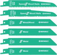 power through any material with amazon's denali bi-metal saw blade set - 6-piece kit with variable teeth size logo