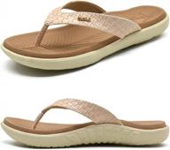 step into comfort with kuailu women's yoga mat flip flops – the perfect summer sandals with arch support logo