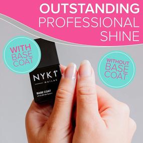 img 3 attached to Get Salon-Quality Nails With NYK1 Nailac Professional Base Coat Gel Polish - Clear And Long-Lasting Formula For LED And UV Soak Off - Shellac Compatible (10Ml)