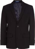 upgrade your boy's style with izod's bi-stretch blazer jacket logo
