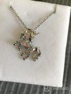 img 1 attached to Unicorn Necklace Gifts for Girls: Rainbow Inspirational Heart Pendant Jewelry - Perfect Birthday & Christmas Gift for Women review by Jessica Thompson