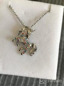 img 3 attached to Unicorn Necklace Gifts for Girls: Rainbow Inspirational Heart Pendant Jewelry - Perfect Birthday & Christmas Gift for Women