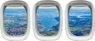 transform your room with vwaq ppw6 airplane window view decals! logo