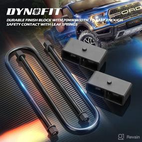 img 3 attached to 🔧 Enhance Your F-250/F350 Super Duty: dynofit 2" Rear Lift Kits for 1999-2020, 2WD 4WD - Raise Blocks & U-bolts Set