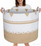 anminy xxxxxlarge cotton storage basket - 24 inch x логотип