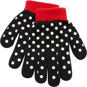 img 2 attached to Cute and Cozy: Disney Minnie Winter Mitten Toddler Girls' Accessories for Cold Weather